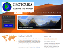 Tablet Screenshot of geotours.us